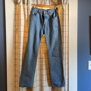 Levi’s denim, size 28 (tailored for 27 waist)